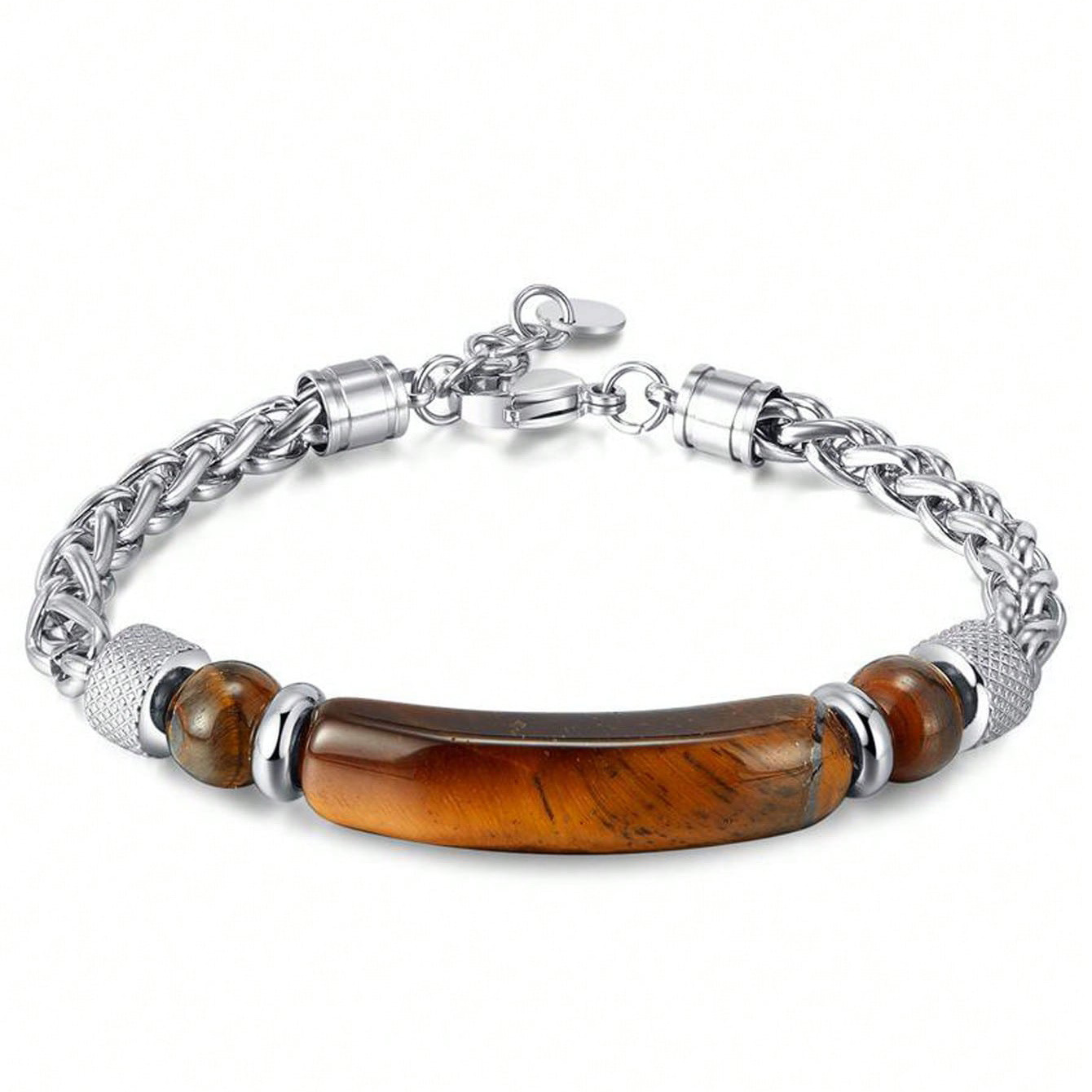 Men'S Fashion Lk - Bransoletka męska z naturalnego kamienia, zawieszka,