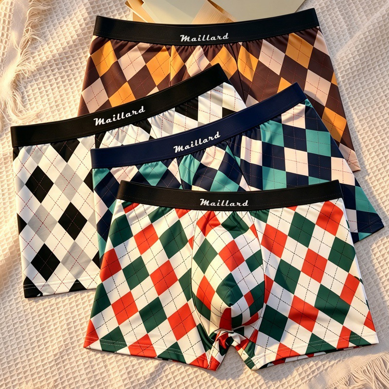 Men'S Fashion Lk - 4 sztuki męskiej bielizny: bokserki w