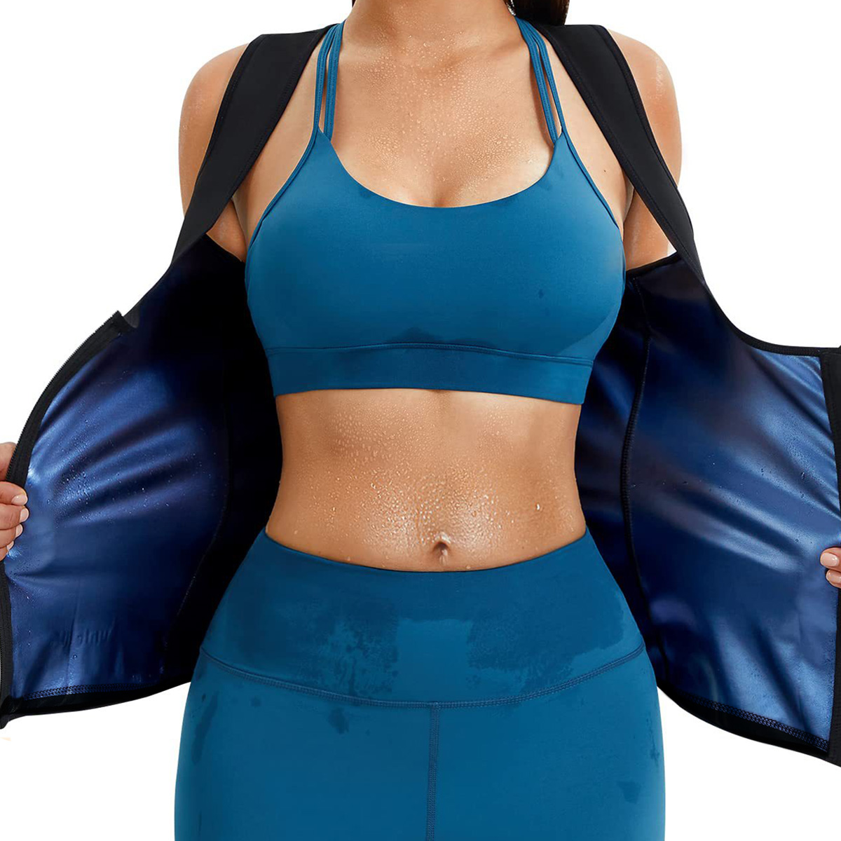 Compression Shirt Workout - 1 SZT. Damska kamizelka do pocenia