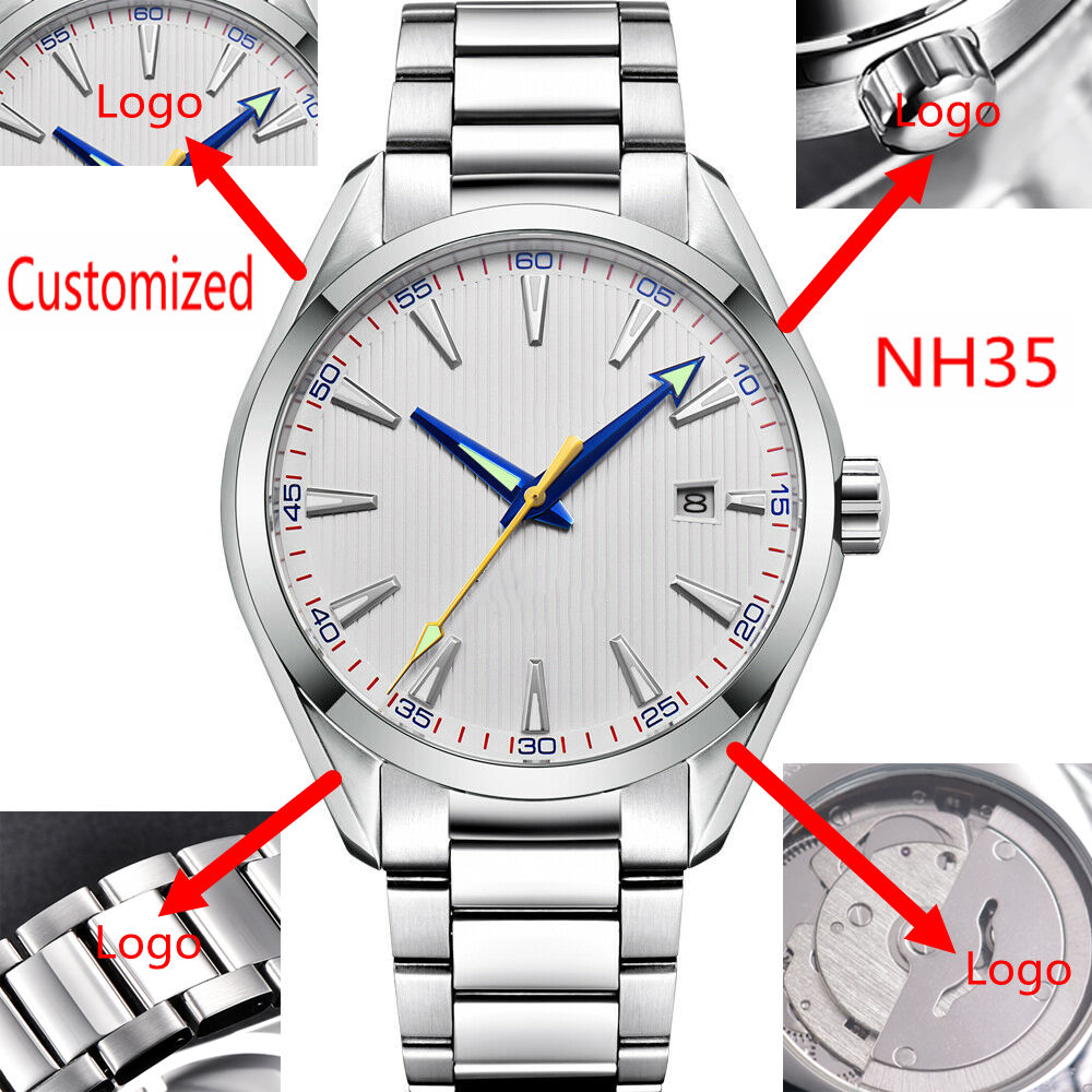 Men'S Fashion Logo - Zegarki męskie automatyczne 41mm z własnym