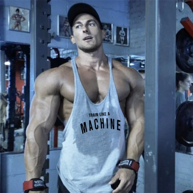 Muscle Tee Workout - Męskie koszulki bez rękawów na siłownię,
