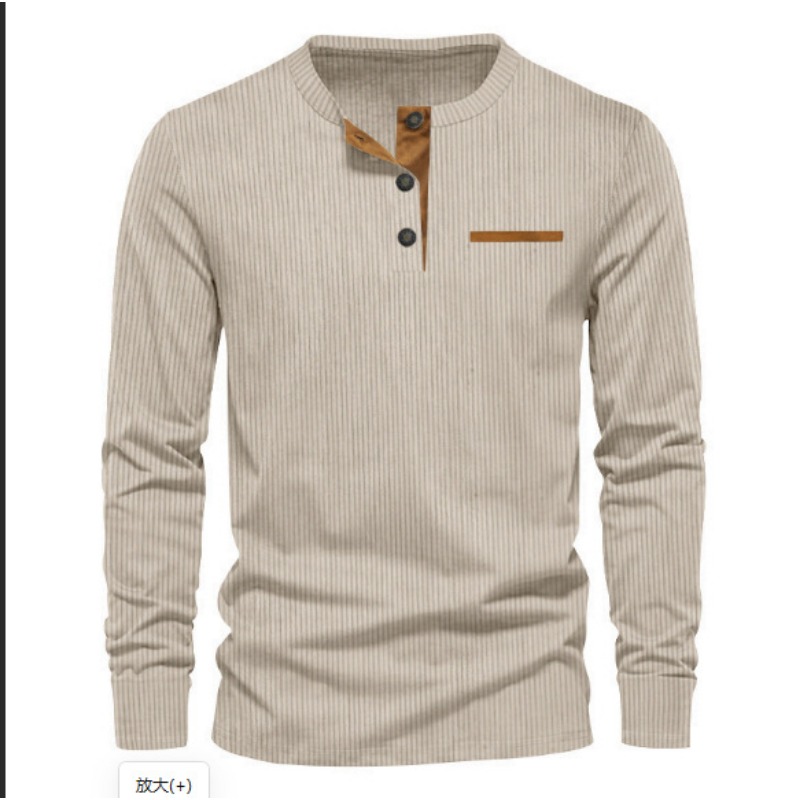 Men'S Fashion Trends 2025 - Męska koszulka z długim rękawem, z