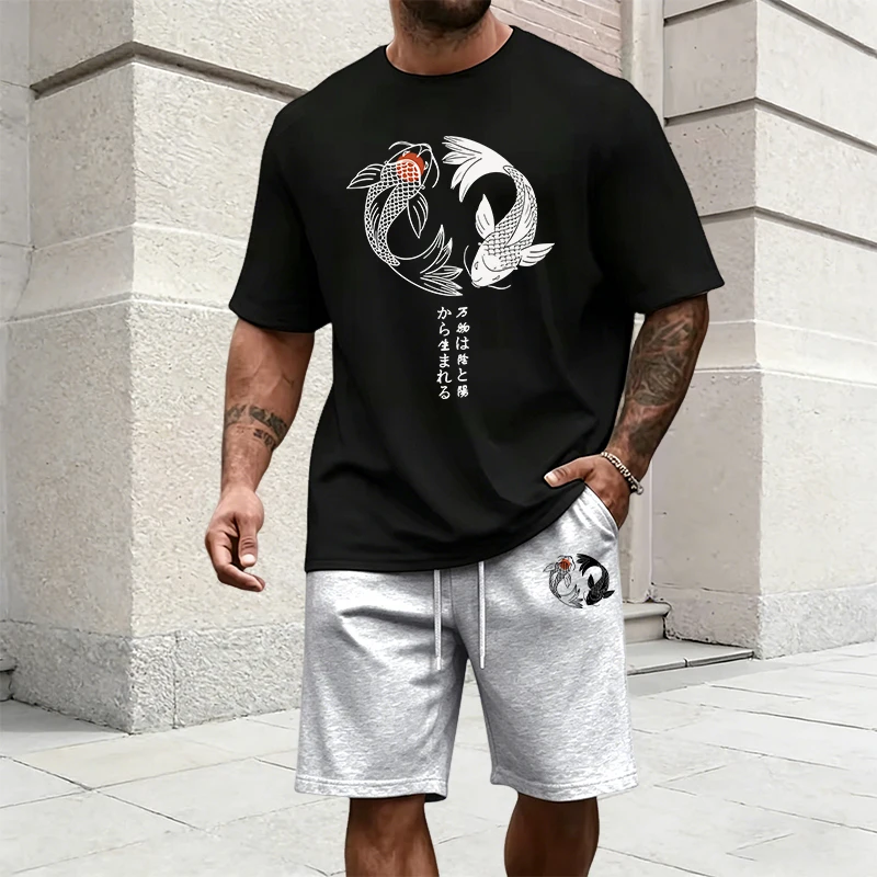 Męski dres z japońskim wzorem  – Mens Fashion Wear recenzja i cena