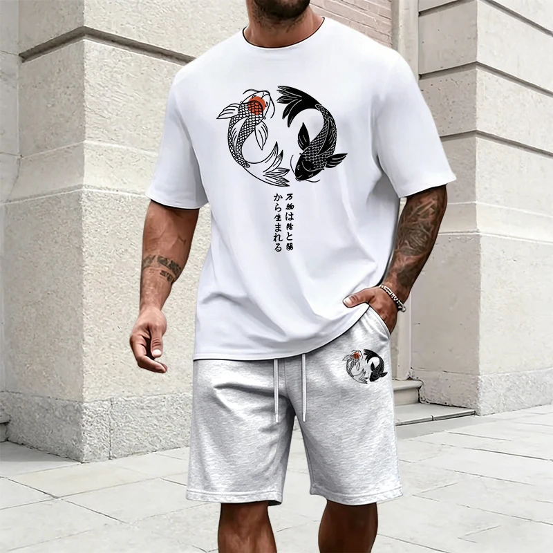 Męski dres z japońskim wzorem  – Mens Fashion Wear recenzja i cena