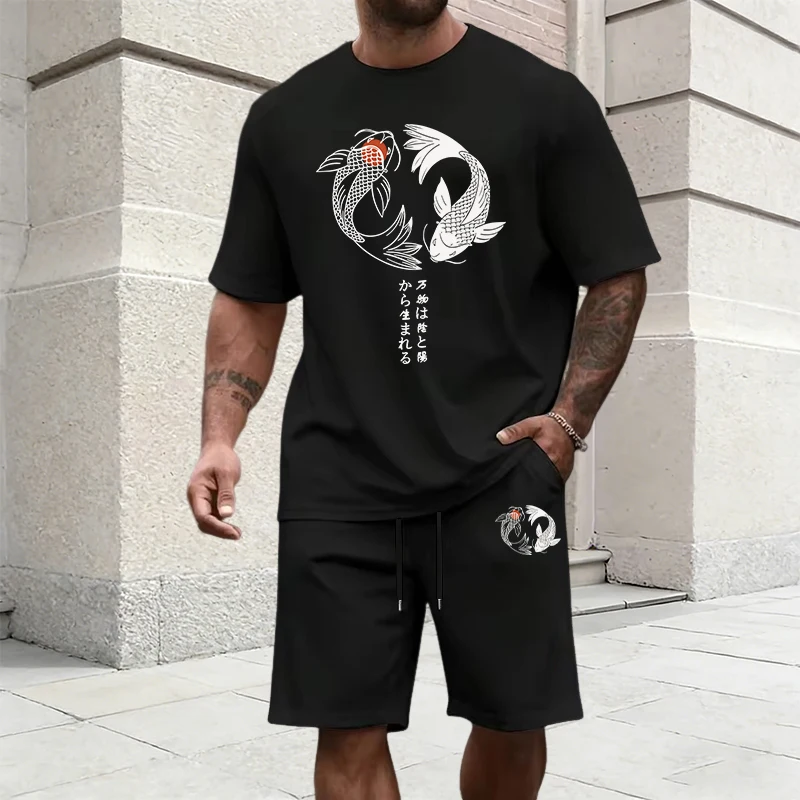 Męski dres z japońskim wzorem  – Mens Fashion Wear recenzja i cena
