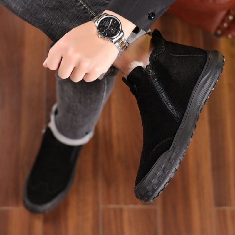 Zimowe męskie buty, pluszowe c – Men'S Fashion Loafers Shoes recenzja i cena