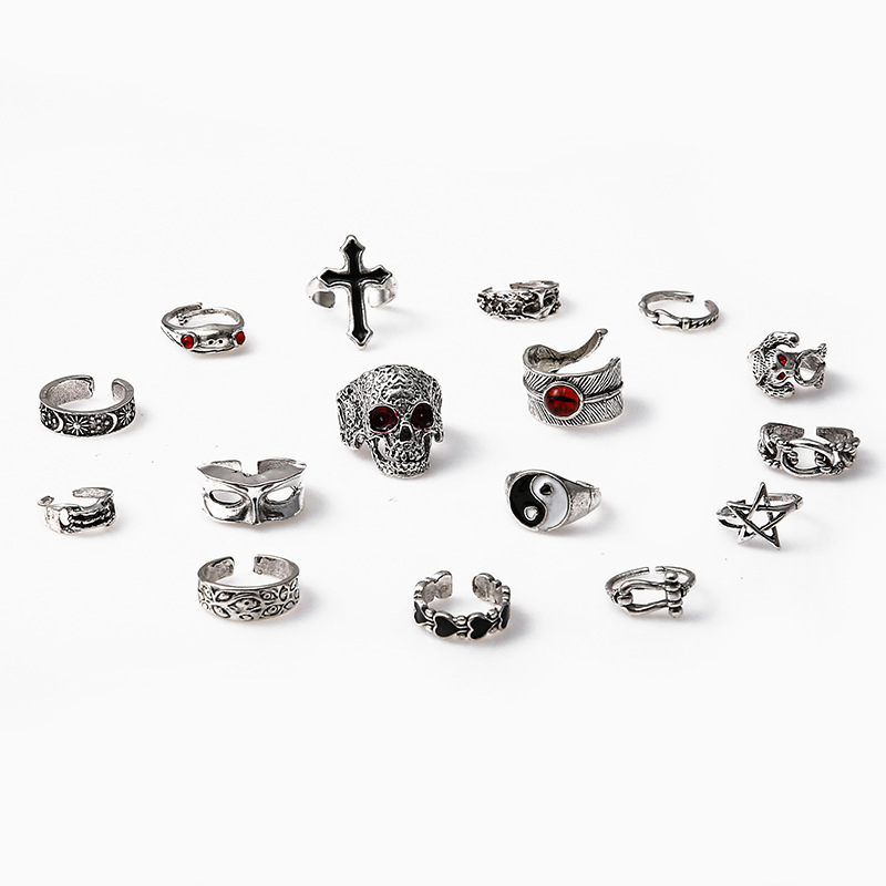 Zestaw Pierścieni Punk Gothic  – Men'S Fashion Lk recenzja i cena