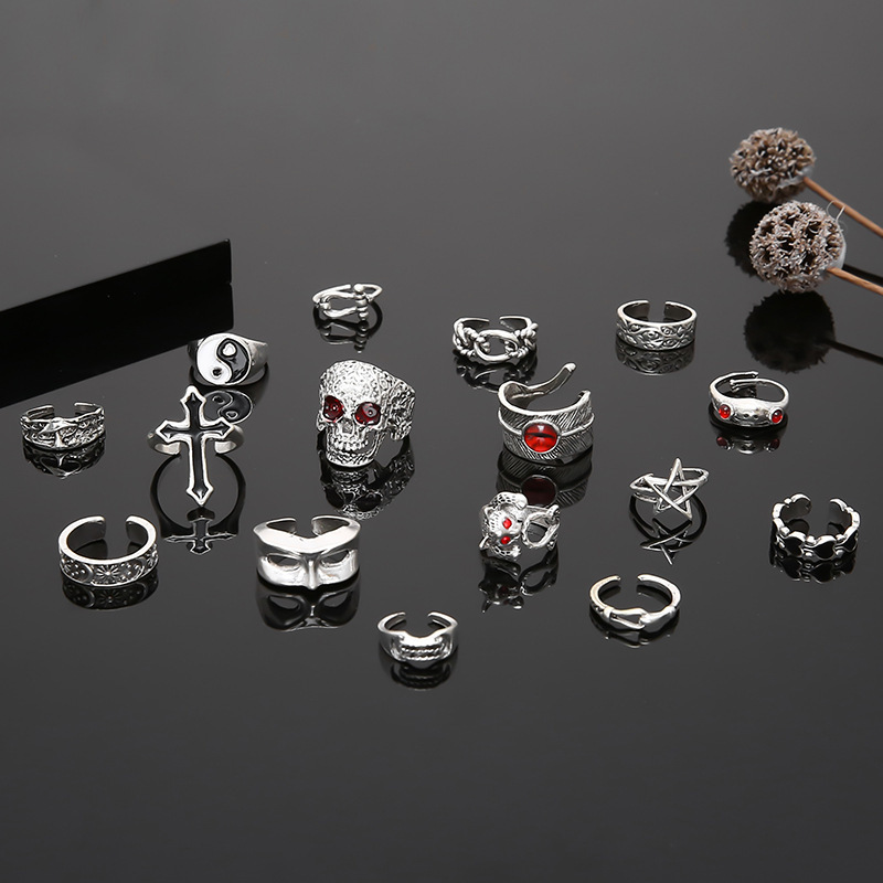 Zestaw Pierścieni Punk Gothic  – Men'S Fashion Lk recenzja i cena