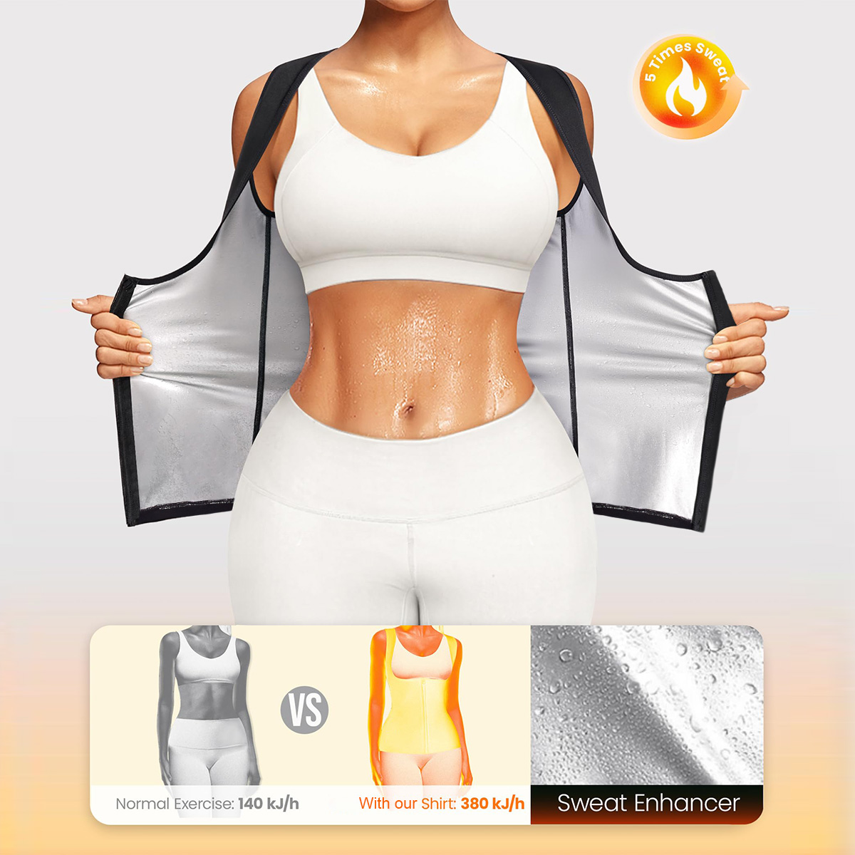 1 SZT. Damska kamizelka do poc – Compression Shirt Workout recenzja i cena