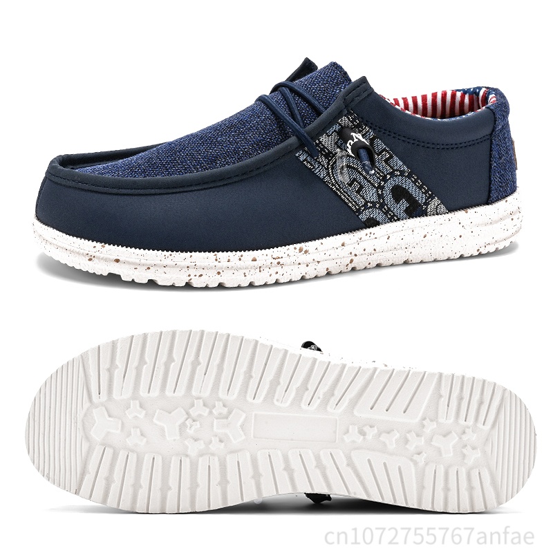 Wyprzedaż! Niebiesko-czarne mę – Men'S Fashion Loafers Shoes recenzja i cena