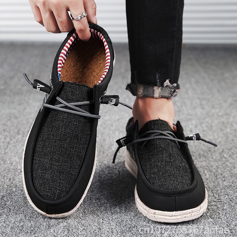 Wyprzedaż! Niebiesko-czarne mę – Men'S Fashion Loafers Shoes recenzja i cena