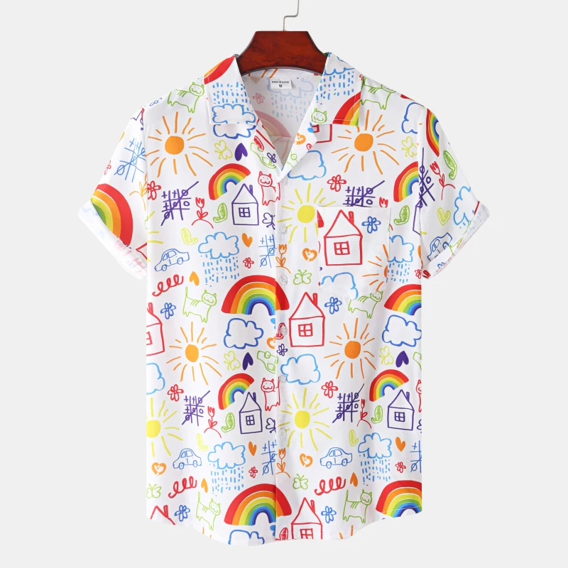 Letnia Tęcza Męska Koszula Wak – Men'S Fashion Lk recenzja i cena